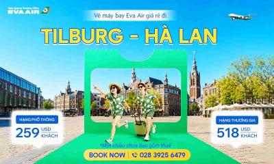 Vé máy bay giá rẻ đi Tilburg hãng EVA Air