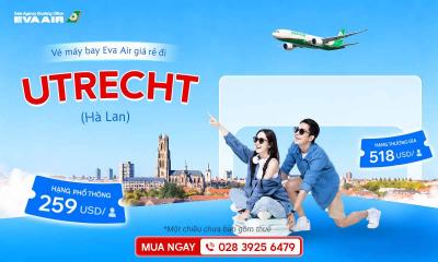 Vé máy bay giá rẻ đi Utrecht hãng EVA Air
