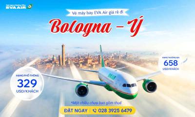 Vé máy bay EVA Air giá rẻ đi Bologna – Ý