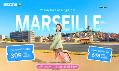 Vé máy bay EVA Air giá rẻ đi Marseille – Pháp