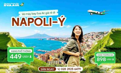 Vé máy bay EVA Air giá rẻ đi Napoli – Ý