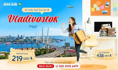 Vé máy bay EVA Air giá rẻ đi Vladivostok – Nga
