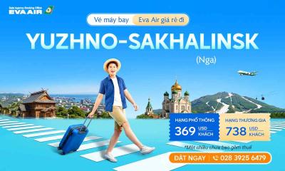 Vé máy bay EVA Air giá rẻ đi Yuzhno-Sakhalinsk – Nga