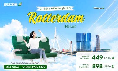 Vé máy bay giá rẻ đi Rotterdam hãng EVA Air