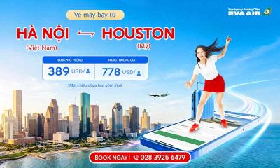 Vé máy bay từ Hà Nội đi Houston