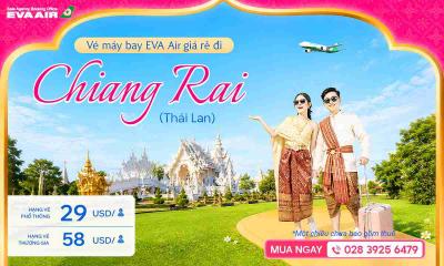 Vé máy bay EVA Air đi Chiang Rai giá rẻ