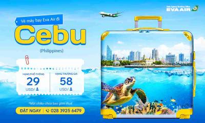 Vé máy bay EVA Air đi Cebu giá rẻ