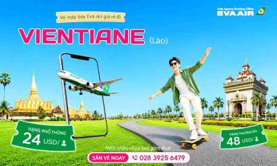 Vé máy bay EVA Air đi Vientiane giá rẻ