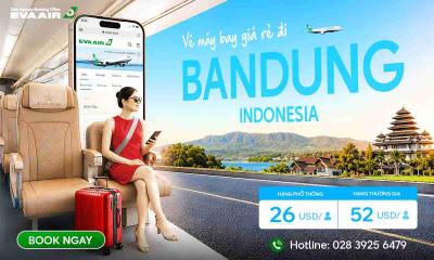 Vé máy bay EVA Air đi Bandung giá rẻ