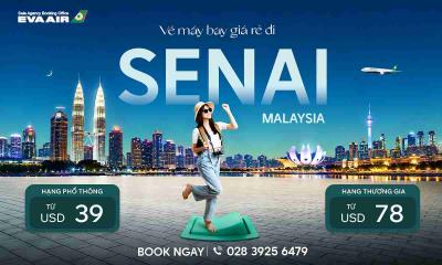 Vé máy bay EVA Air đi Senai giá rẻ