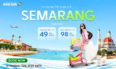 Vé máy bay EVA Air đi Semarang giá rẻ