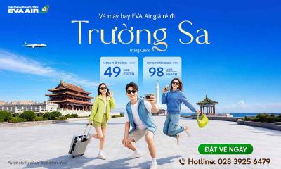 Vé máy bay EVA Air đi Trường Sa giá rẻ