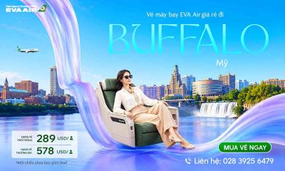 Vé máy bay đi Buffalo EVA Air