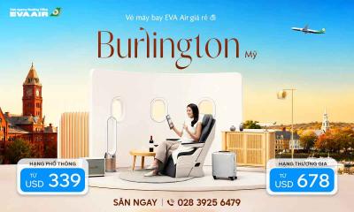 Vé máy bay đi Burlington EVA Air