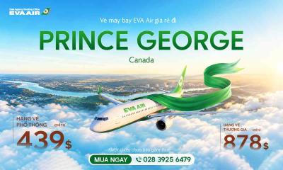 Vé máy bay đi Prince George EVA Air