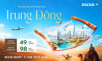 Vé máy bay EVA Air giá rẻ đi Trung Đông