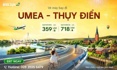 Vé máy bay giá rẻ đi Umea hãng EVA Air