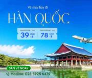 Vé máy bay đi Hàn Quốc hãng EVA Air