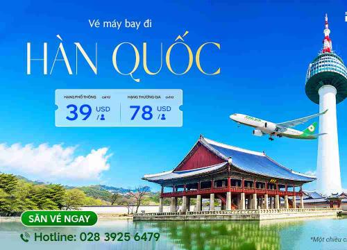 Vé máy bay đi Hàn Quốc hãng EVA Air